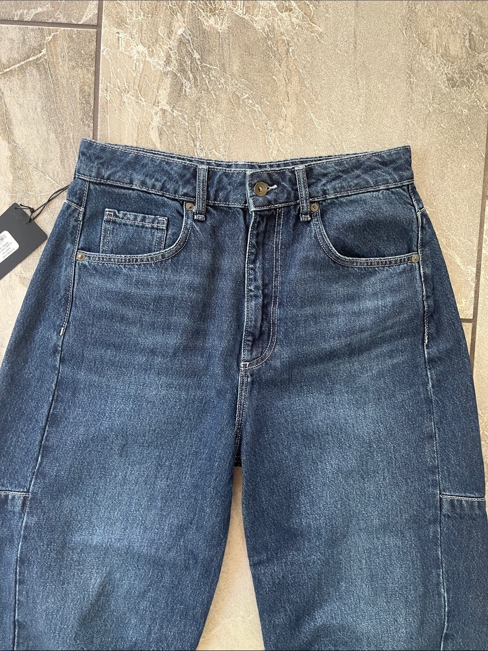 ๐ NWT Rag & Bone The Chase High Rise Barrel Jeans Size 27 Grafton Wash Cotton - Picture 5 of 13